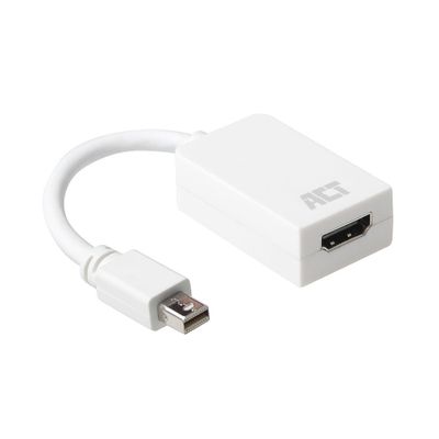 ACT AC7525 Adapter Mini DisplayPort Male | HDMI-A Female | Wit - 0,15 cm