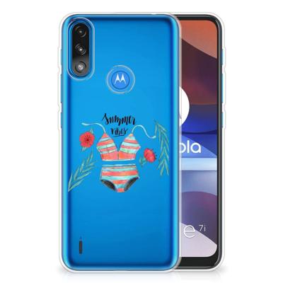 Motorola Moto E7/E7i Power Telefoonhoesje met Naam Boho Summer Motorola Moto E7/E7i Power Telefoonhoesje met Naam Boho Summer