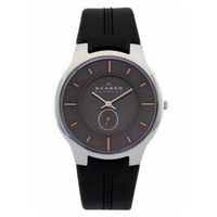 Horlogeband Skagen 433XLSLBMO Rubber Zwart