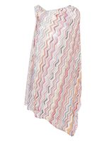 Missoni haut asymétrique à motif zig-zag - Blanc