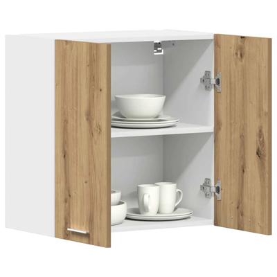 Keukenwandkast 60x31x60 cm spaanplaat ambachtelijk eikenkleurig