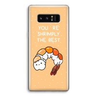 You're Shrimply The Best: Samsung Galaxy Note 8 Transparant Hoesje