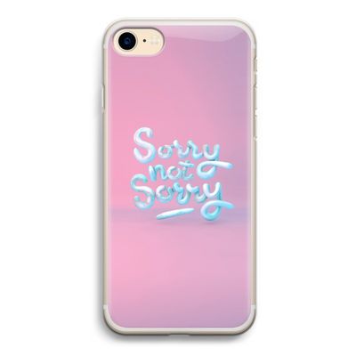Sorry not sorry: iPhone 7 Transparant Hoesje