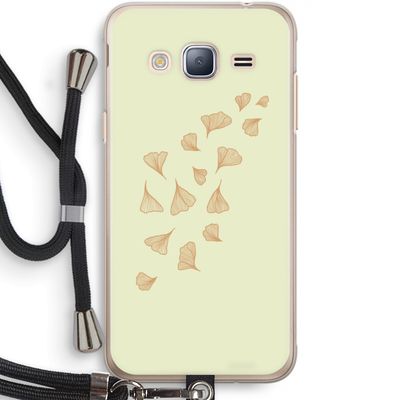 Falling Leaves: Samsung Galaxy J3 (2016) Transparant Hoesje met koord