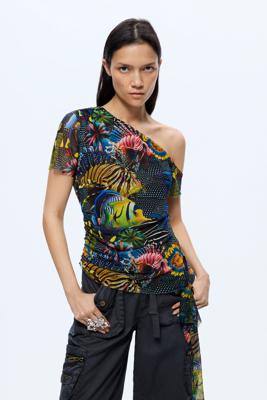 Asymmetrisch Lacorix T-shirt - BLACK - XL