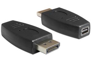 DeLOCK 65237 tussenstuk voor kabels Displayport mini Displayport Zwart