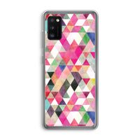 Gekleurde driehoekjes: Samsung Galaxy A41 Transparant Hoesje
