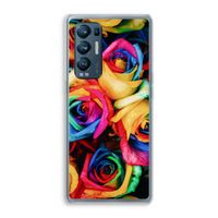 Neon bloemen: Oppo Find X3 Neo Transparant Hoesje