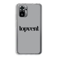Topvent Grijs Zwart: Xiaomi Redmi Note 10S Transparant Hoesje Topvent Grijs Zwart: Xiaomi Redmi Note 10S Transparant Hoesje
