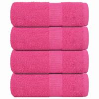 VidaXL Zeepdoekjes 4 st 30x30 cm 360 g/m² 100% katoen roze