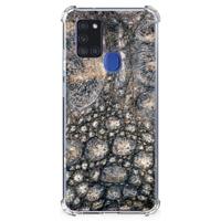 Samsung Galaxy A21s Case Anti-shock Krokodillenprint