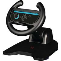 Konix Racing Wheel - Nintendo Switch Joy-Con 2 Controller - Compatibel met Mario Kart World - Bevestiging met zuignap - Zwart