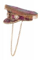 Pet Burning Man Pink Flower met ketting/franje