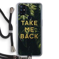 Take me back: OnePlus Nord N10 5G Transparant Hoesje met koord