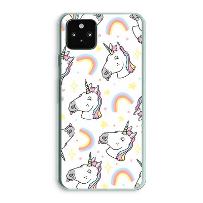 Rainbow Unicorn: Google Pixel 5a 5G Transparant Hoesje