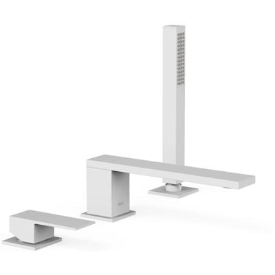 Badrand kraan Tres Cuadro | Inbouw | Mengkraan | 2-weg | Vierkant | Wit mat