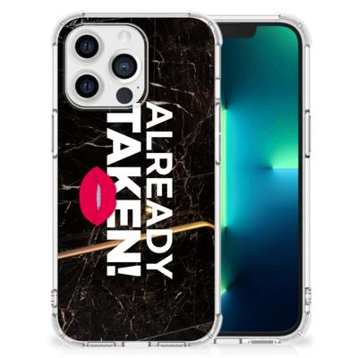 Apple iPhone 13 Pro Telefoonhoesje met tekst Already Taken Black Apple iPhone 13 Pro Telefoonhoesje met tekst Already Taken Black