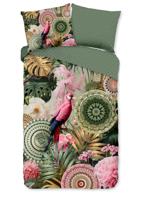 HIP Dekbedovertrek "mandalas, tropisch, bloemen" - Groen - (140x200/220 cm) - Katoen Satijn