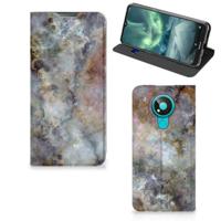 Nokia 3.4 | Standcase | Marmer Grijs Nokia 3.4 | Standcase | Marmer Grijs
