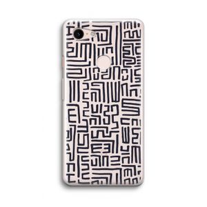 Moroccan Print: Google Pixel 3 Transparant Hoesje