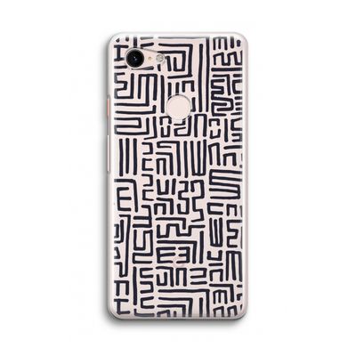 Moroccan Print: Google Pixel 3 Transparant Hoesje