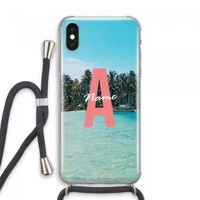 Pacific Dream: iPhone XS Max Transparant Hoesje met koord