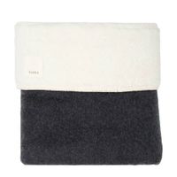 Koeka Vancouver teddy baby ledikantdeken Dark Grey 100x150 cm - thumbnail