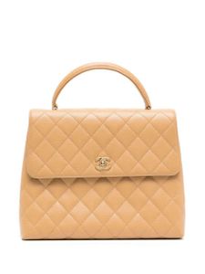 CHANEL Pre-Owned sac cabas à matelassage losanges (2001) - Tons neutres