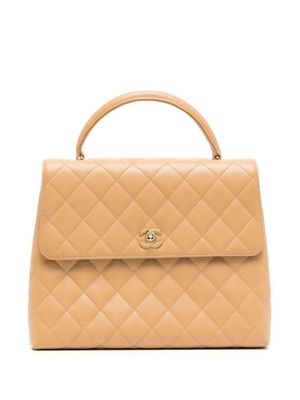 CHANEL Pre-Owned sac cabas à matelassage losanges (2001) - Tons neutres