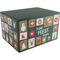 Kerstpakketdoos | Tegels | golfkarton | 39x29x23cm | Kerstmis | c | 10 stuks