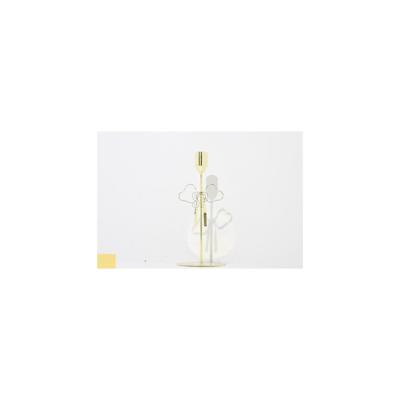Kandelaar strik goud 9x9x20,6cm