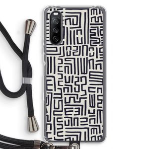 Moroccan Print: Sony Sony Xperia 10 III Transparant Hoesje met koord