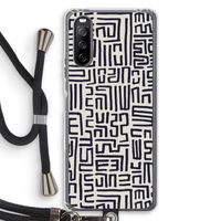 Moroccan Print: Sony Sony Xperia 10 III Transparant Hoesje met koord