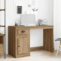 Bureau artisanaal eikenkleurig 50 x 115 x 75 cm Bewerkt hout