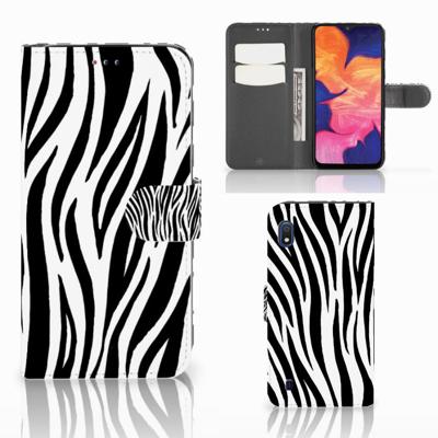 Samsung Galaxy A10 | Telefoonhoesje | Met pasjeshouder | Zebra