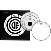 Code Drum Heads TPLAWCLRF LAW Fusion Pack 10-12-14 inch clear tomvellen + 14 inch coated snaredrumvel - thumbnail