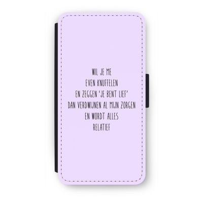 Relatief: iPhone 8 Plus Flip Hoesje