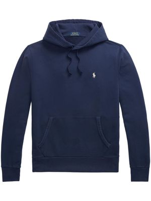 Polo Ralph Lauren hoodie en coton à motif Polo Pony - Bleu