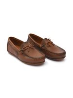 Moustache mocassins en cuir - Marron