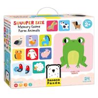 Banana Panda - grote memory spel boerderijdieren - 24st. xxl