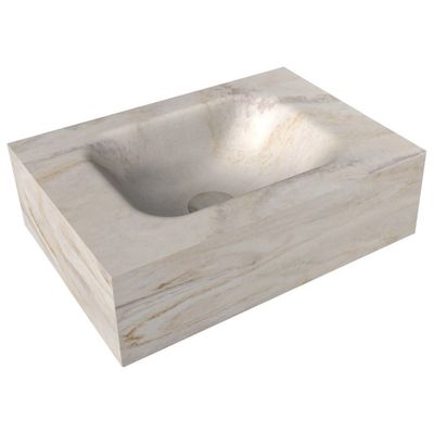 Fontein Vrijhangend Mondiaz EDEN Solid Surface 40 x 12 x 23 cm Ostra
