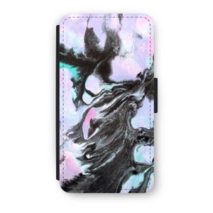 Pastel zwart: iPhone XS Flip Hoesje