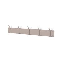 Kapstok Duncan Taupe 5-haaks