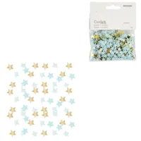 Amscan Confetti ster folie blauw/goudkleurig 14 g | 48 stuks