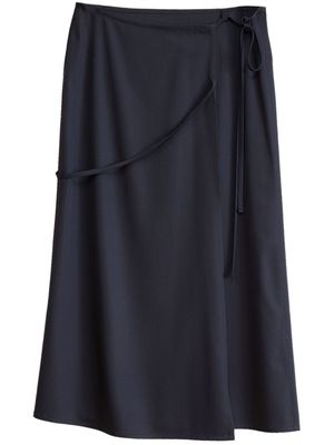 LEMAIRE jupe portefeuille à design noué - Noir