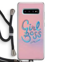 Girl boss: Samsung Galaxy S10 Plus Transparant Hoesje met koord