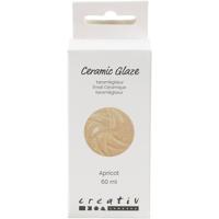 Creativ Company Keramiek glazuur, 984-1101 °c, dekkend, apricot, 60 ml/ 1 fles