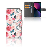 Apple iPhone 13 Hoesje Butterfly Roses - thumbnail