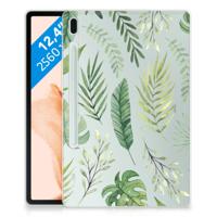 Samsung Galaxy Tab S7FE | Siliconen hoesje | Leaves