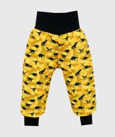 Waterproof Softshell Pants Camouflage Dino Yellow - thumbnail